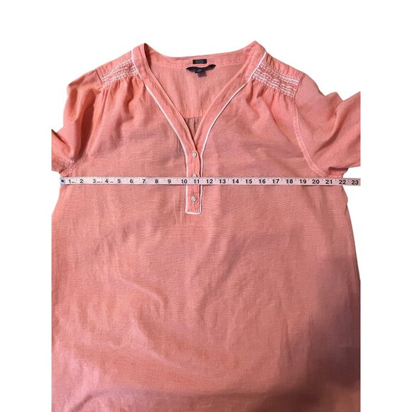 Tommy Hilfiger Women's Boyfriend Fit Tunic Pink (or Coral or Salmon) Size XL - Picture 10 of 16
